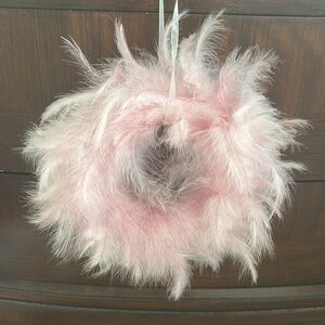 Pink Feather Wreath